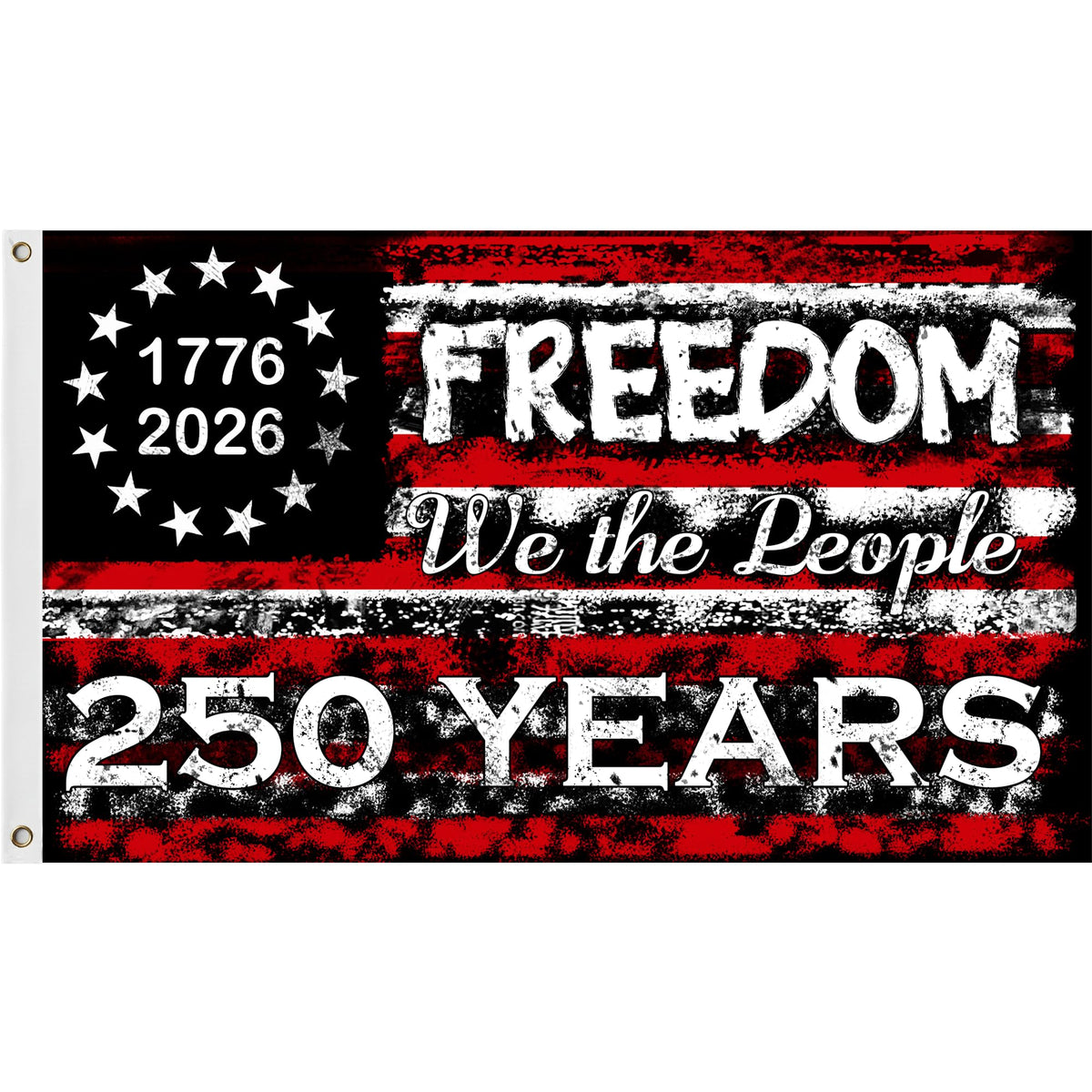 AYTHSRIC USA flag 3x5 waving in breeze for porch display.