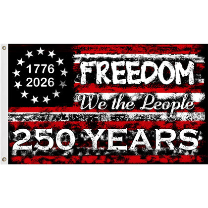AYTHSRIC USA flag 3x5 waving in breeze for porch display.