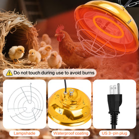 Ayuanb versatile heat source warms chickens, ducks, rabbits, and more.