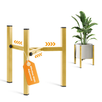 AZADESJET adjustable plant stand expands from 8 to 12 inches for versatile pot sizes.