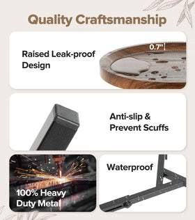 AZADESJET non-slip-foot-pads protect floors and keep the stand steady.