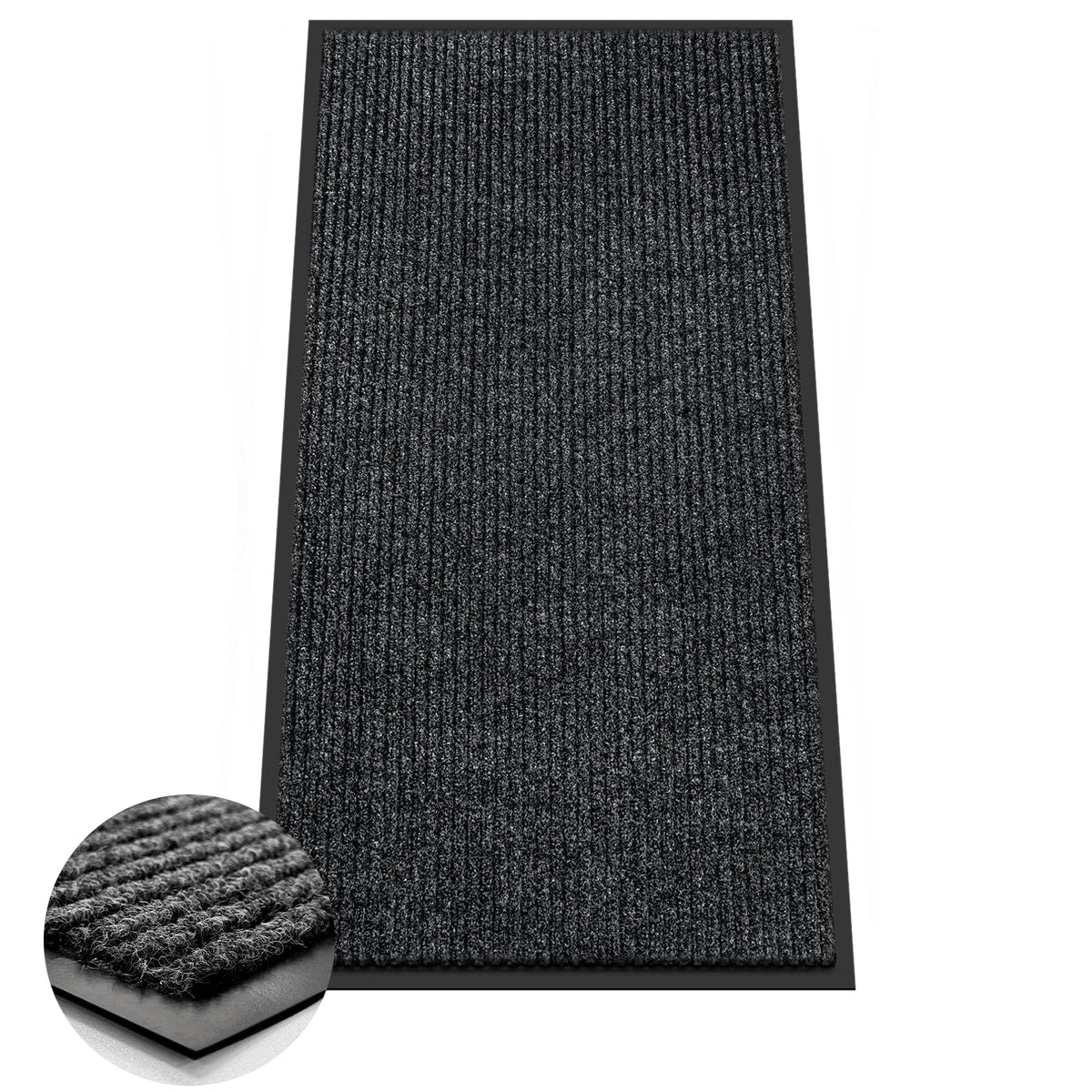 Azadx heavy-duty door mat for the front entry, ultra-absorbent and moisture-wicking.