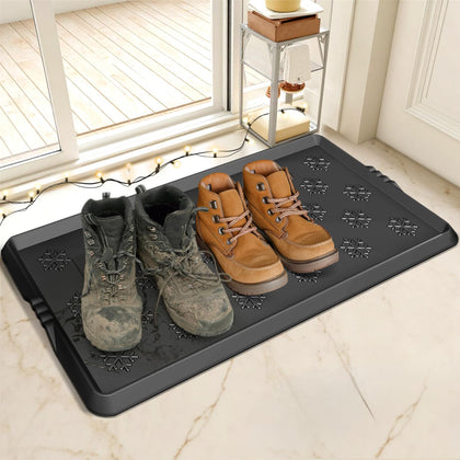 Azadx heavy-duty boot tray front view shows 32-inch layout for organized shoes.