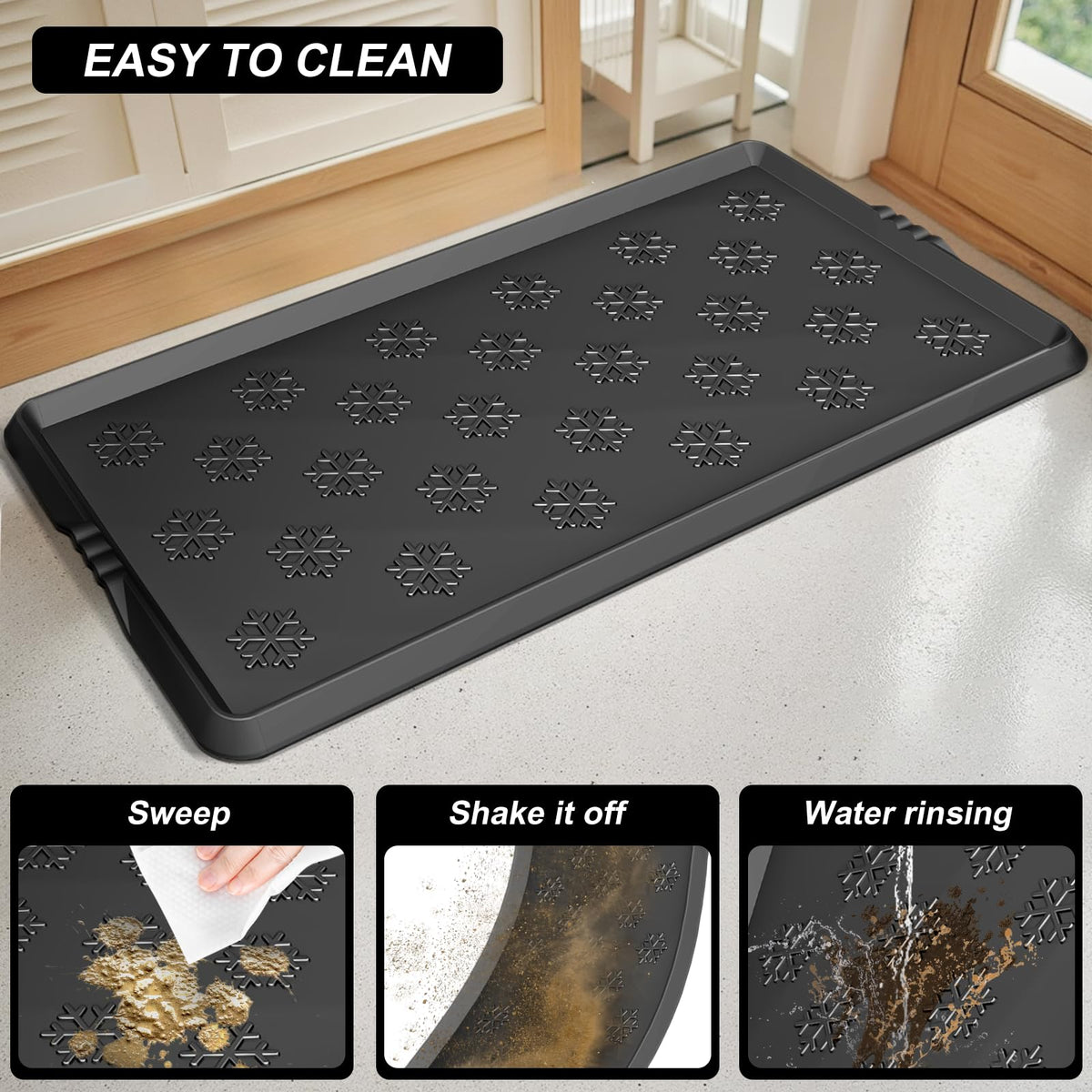 Azadx multi-functional boot tray suitable for garage storage and pet messes.