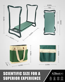 AZBESTPRO kneeler folds flat for easy transport.