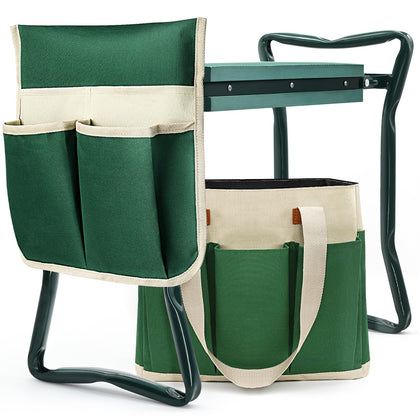 AZBESTPRO garden stool and kneeler with EVA cushion for comfortable gardening.
