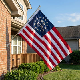 AZCOVER flag 4x6 wall-display shows premium embroidery and patriotic decor