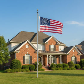 A-ZCOVER flag with brass grommets for easy, secure mounting.