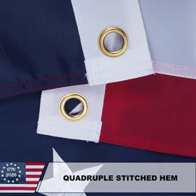 A-ZCOVER four row stitching at fly end helps prevent fraying.