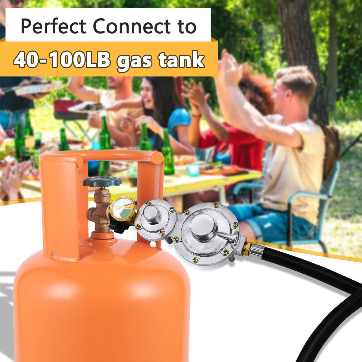 Azdele CSA-certified regulator meets safety standards for outdoor appliances