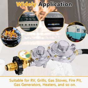 Azdele five-foot hose offers flexible setup for outdoor cooking