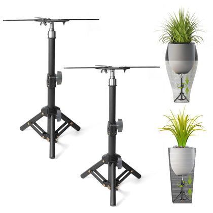 AZEAM adjustable plant riser top plate for tall pots improves display and stability