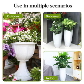 AZEAM plant risers enhance decor for gardens, weddings, and events.