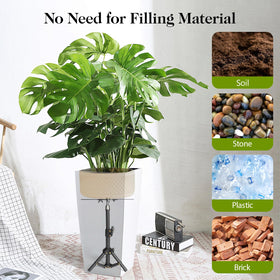AZEAM height-adjustment range accommodates 12 to 16 inch pots