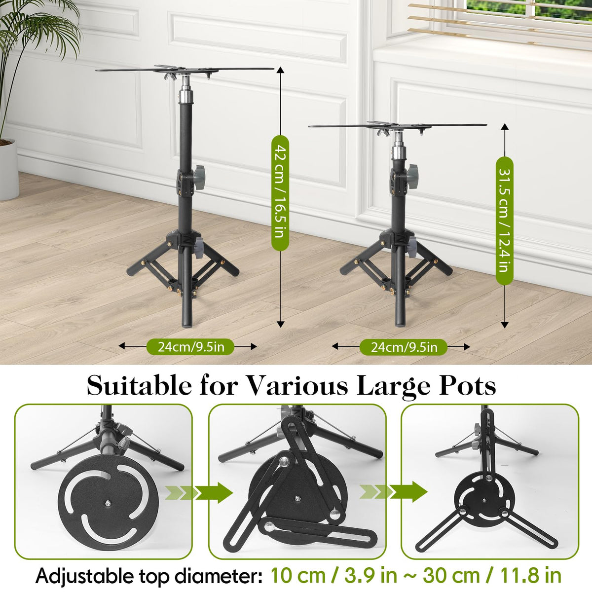 AZEAM planter lifter tripod base supports heavy pots up to 40 lb