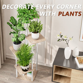 AZERPIAN corner plant stand ideal for balcony and living room displays