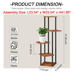 AZERPIAN indoor plant rack on MDF base provides stable, space-saving display.