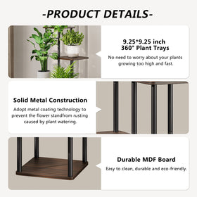 AZERPIAN 6-tier metal frame detail emphasizes durability and stability