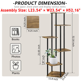 AZERPIAN plant stand features anti-slip feet to protect floors and stay stable.