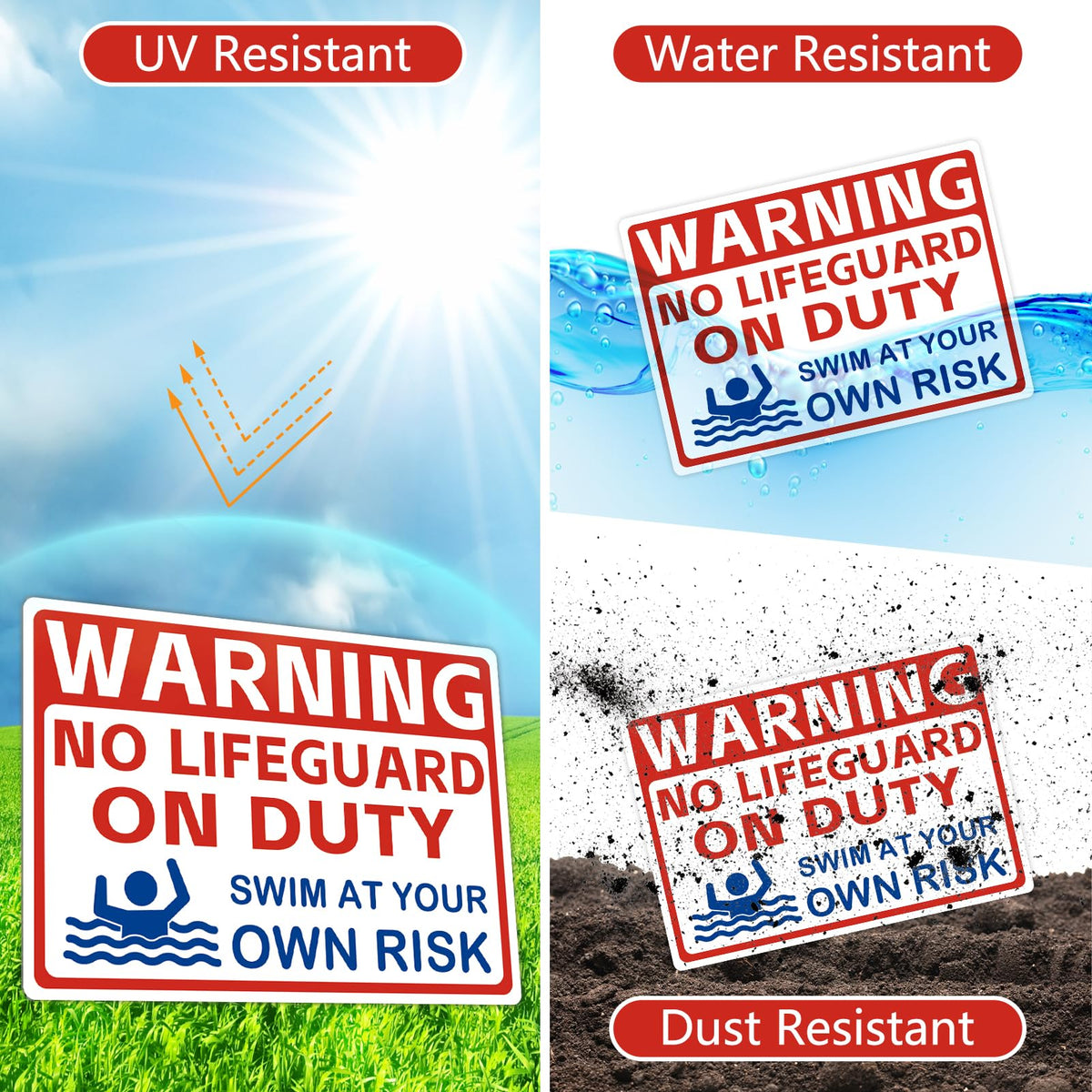 AzReference 40mil aluminum sign offers rust-free outdoor durability.