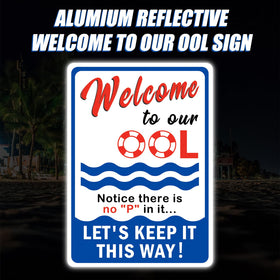 AzReference OOL sign with pre-punched holes for easy installation.