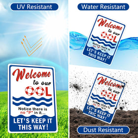 AzReference OOL sign reflective surface improves legibility at night.