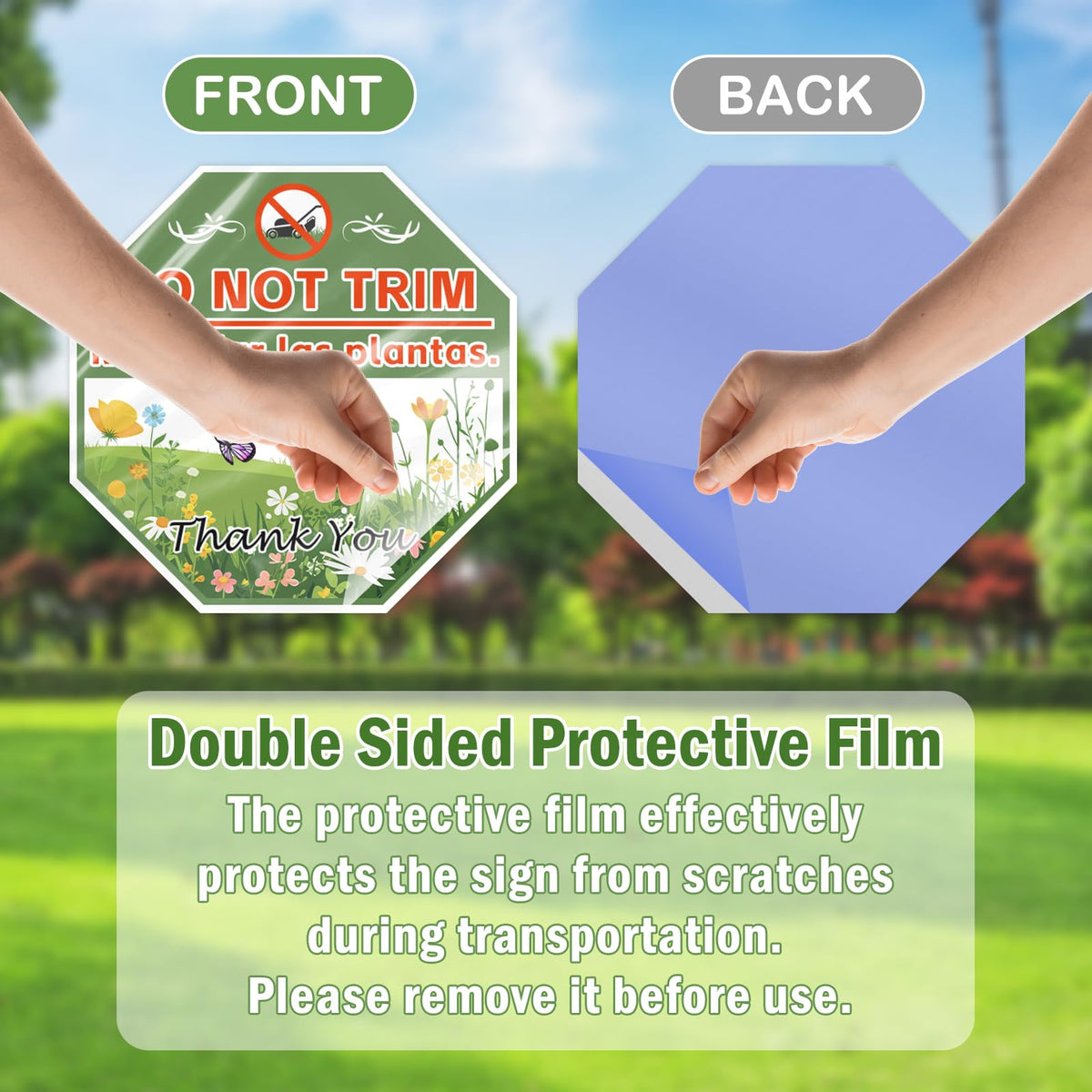 AzReference outdoor yard signs boost visibility in gardens and lawns