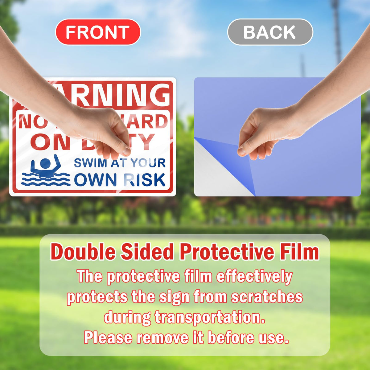 AzReference reflective surface boosts legibility day and night.