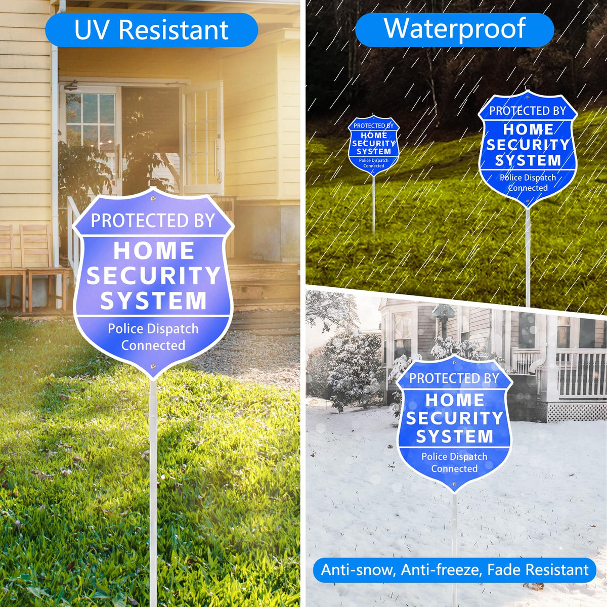 AzReference weatherproof aluminum sign endures sun and rain for long outdoor use.