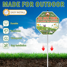 AzReference weatherproof coating protects the sign against sun, rain, and wind