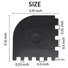 Azureblue heat-resistant scraper up to 275°F for safe cleaning
