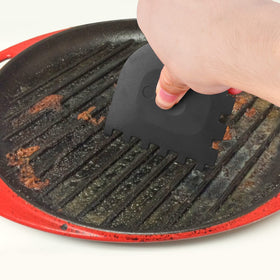 Azureblue polycarbonate grill pan scrapers for durable kitchen cleaning