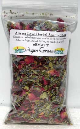 AzureGreen Attract Love Mix bottle - ideal for ritual use to invite affectionate attention.