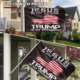 Azurtis 150D polyester flag material for durable, weather-resistant use.