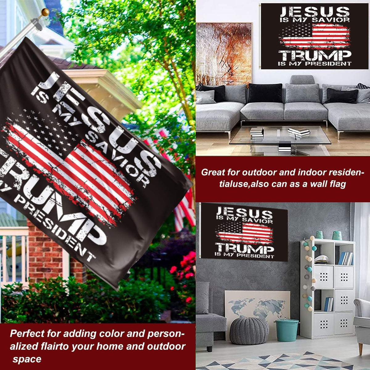 Azurtis outdoor indoor flag suitable for campaigns, parades, and home decor.
