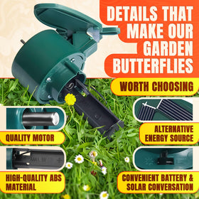AZZORI waterproof butterfly decor withstands rain and wind outdoors