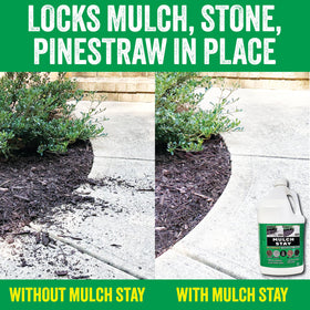 B3C Mulch Stay rain-proof finish resists washout during wet weather after application.