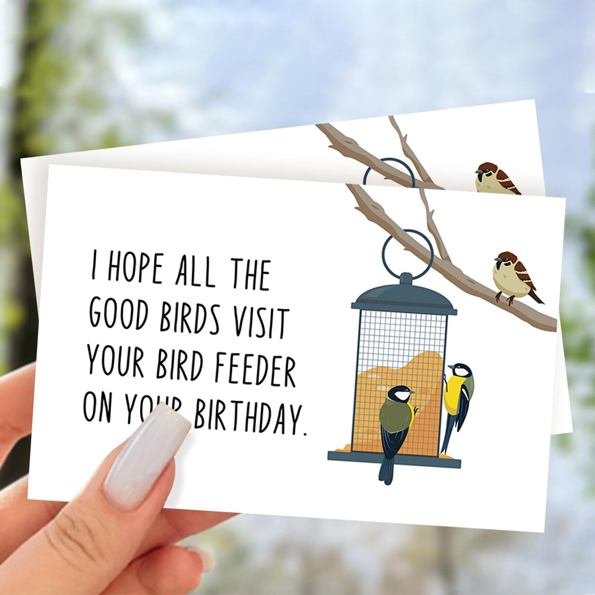 Bablira 8x5 inch card ensures easy mailing and display