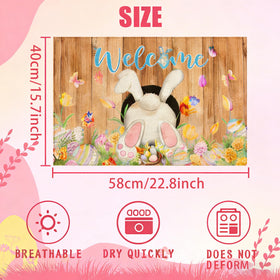 Babylounger Easter scene outdoor mat adds seasonal charm to porch decor.