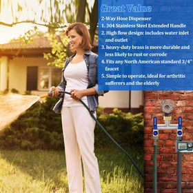 BACASIN 304 stainless handles provide easy torque and comfortable control.