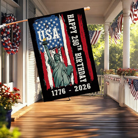 Baccessor flag side angle vivid print enhances visibility from every yard side