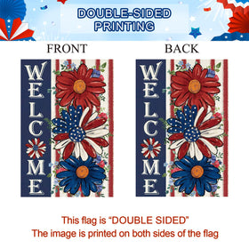 Baccessor flag features anti-skid sleeve for stable attachment to a standard pole.