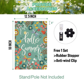 Baccessor boho flower flag enhancing yard decor with style