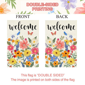 Baccessor garden flag design enhances seasonal home styling.
