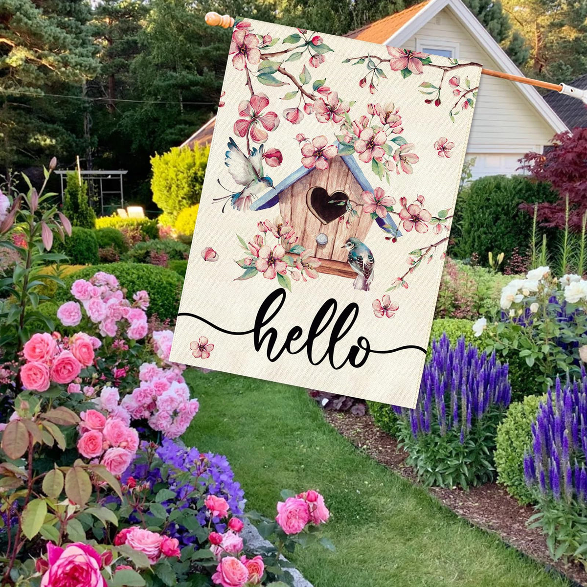 Baccessor cherry blossoms design in pink for garden charm