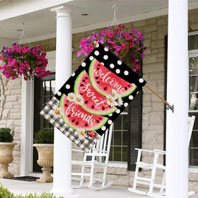 Baccessor flag by designer Miss Chen adds unique garden charm.