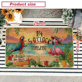 Baccessor 17x29 inch mat fits most doors for versatile indoor/outdoor use.