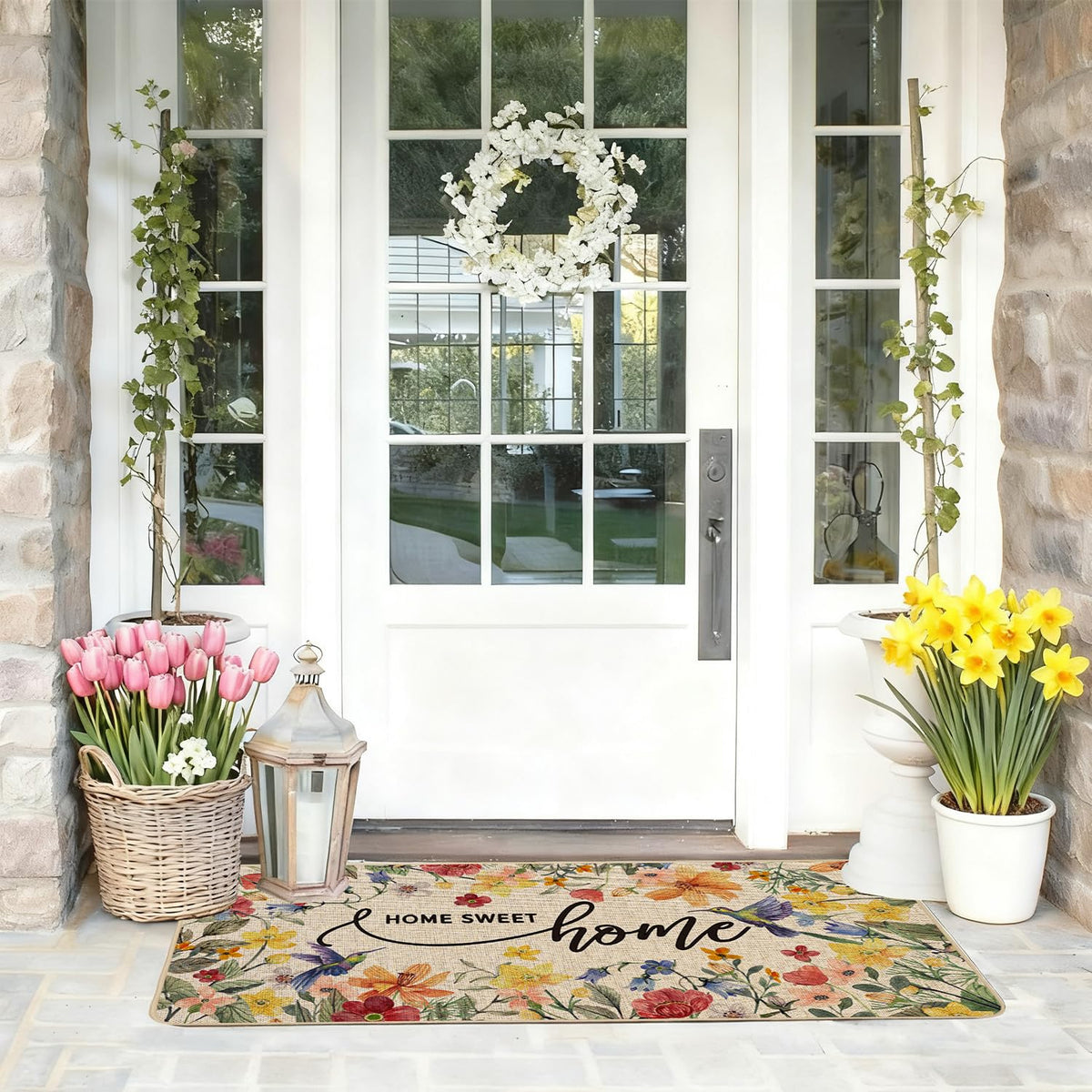Baccessor versatile door mat fits front or back doors and entrances