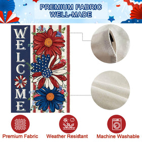 Baccessor large yard flag enhances seasonal outdoor decorating in the garden.