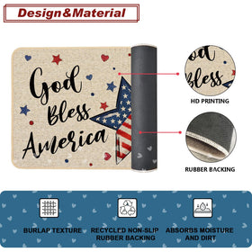 Baccessor Farmhouse style patriotic decor for porch or entryway